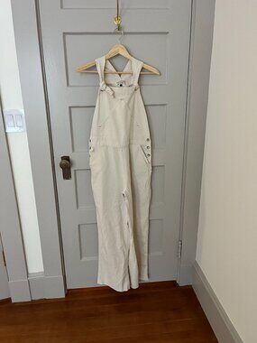Utility Canvas Overalls in Natural